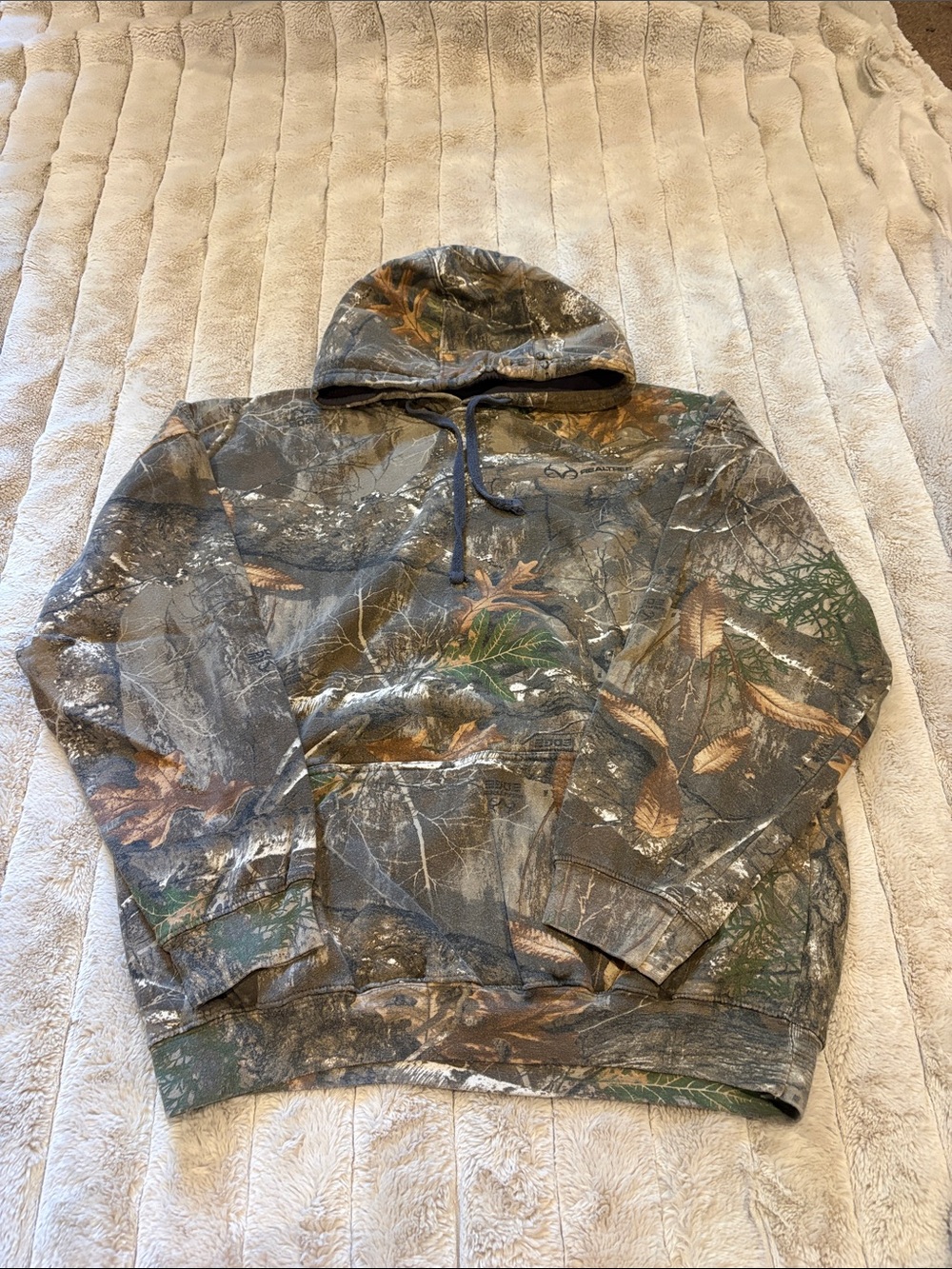 Men's Camo Hooded Pullover Sweatshirt - Brown/Green